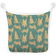 Настенная сетка-органайзер для ванной для игрушек JoyArty Стая леопардов