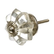 Стеклянная ручка для мебели BlumenHaus Хрусталь