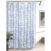 Штора для ванной комнаты Bath Plus Blue Font blue