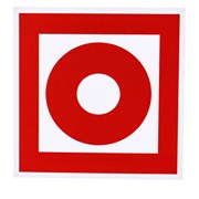 Табличка Контур Лайн 130x130 Тревожная кнопка