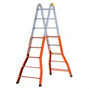 Шарнирная телескопическая лестница-стремянка Gierre PEPPina Gigante