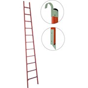 Стеклопластиковая приставная диэлектрическая лестница Антиток ЛСПД-4.0 Е МГ К