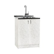 Тумба SANTREK 60*60 цвет карара (2 дверцы) (ЛДСП)