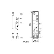 Розетка для реле 40.31 и модуля 99.02/86.30 FINDER 9503SPA