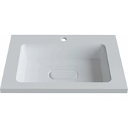 Прямоугольная полувстраиваемая раковина для ванной uperwood Modul_65 см