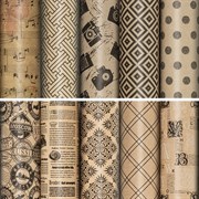 Упаковочная бумага ЗОЛОТАЯ СКАЗКА Kraft Unlimited