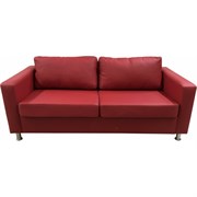 Трехместный диван Мягкий Офис красный