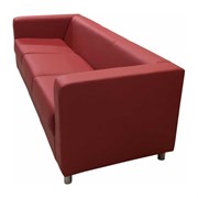 Трехместный диван Мягкий Офис красный