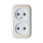 Двухместная розетка Кунцево-Электро ВАЛЕНТИНА РА10-382