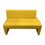 Двухместный диван Мягкий Офис левый желтый