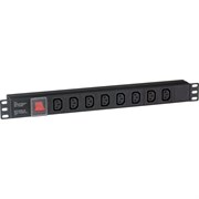 Блок розеток ExeGate ServerPro PDU-19H808 Al-8C13-C14-SW