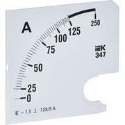 Сменная шкала к амперметру IEK э47