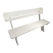 Скамья ООО "Фотон" РУСТИКА окрашенная, белый лак