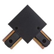 L-образный однофазный соединитель для шинопроводов Volpe R21 BLACK 1 POLYBAG UBX-Q123