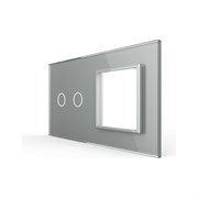 Панель для сенсорного выключателя и розетки LIVOLO BB-C7-C2/SR-15