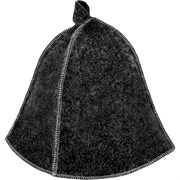 Шапка для бани Бацькина баня Серая