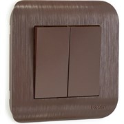 Двухклавишный выключатель Luxar Deco