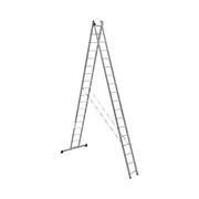 Алюминиевая двухсекционная лестница Алюмет Серия HS2