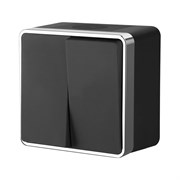 Влагозащищенный двухклавишный выключатель WERKEL W5020235