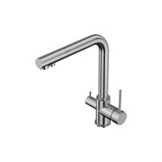 Однорычажный смеситель для кухни для фильтра Elghansa 56A5216-Steel