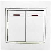 Двухклавишный выключатель Jilion 9533144