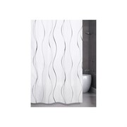 Штора для ванной комнаты Bath Plus Waves on white
