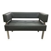 Двухместный диван Мягкий Офис серый