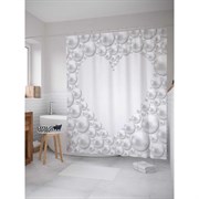 Шторка-занавеска для ванной JoyArty Сердце из пузырей
