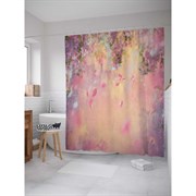 Шторка-занавеска для ванной JoyArty Цветочный туман