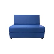 Двухместная секция дивана Мягкий Офис синяя