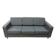 Трехместный диван Мягкий Офис серый