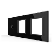 Панель для сенсорного выключателя и двух розеток LIVOLO BB-C7-C1/SR/SR-12