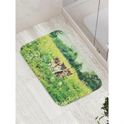 Противоскользящий коврик для ванной, сауны, бассейна JoyArty Котята с пузырями