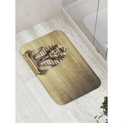 Противоскользящий коврик для ванной, сауны, бассейна JoyArty Бюст фараона