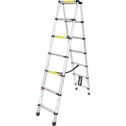 Телескопическая алюминиевая двухсекционная лестница-стремянка Forsage F-UP200-2