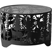 Костровая чаша FIRE-HOUSE олени диаметр 500 мм, плоское дно