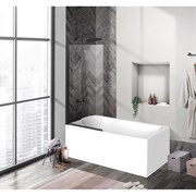 Душевая шторка на ванну BelBagno UNO-V-1-90/150-C-NERO