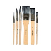 Набор кистей для рисования гуашью, акварелью, акрилом Rollingdog RollingDesign