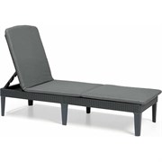 Шезлонг KETER Jaipur Sun lounger, with cushion графит