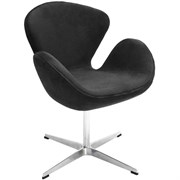 Кресло BRADEX SWAN CHAIR графит, искусственная замша