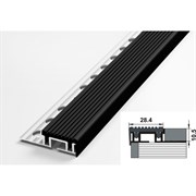 Угловой антискользящий алюминиевый декоративный порог Лука УТ000024114