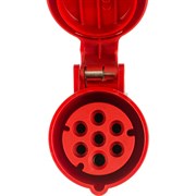 Семиконтактная кабельная розетка PCE 217-6v