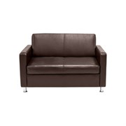 Двухместный диван Мягкий Офис коричневый