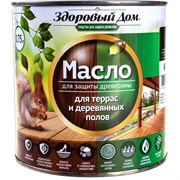 Масло для террас и деревянных полов Здоровый дом Лк-00009557