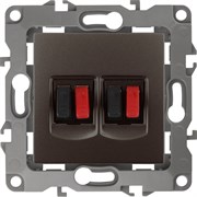 Двойная розетка аудио ЭРА 12-3112-13