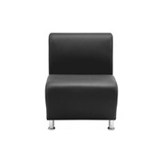 Одноместная секция дивана Мягкий Офис черная