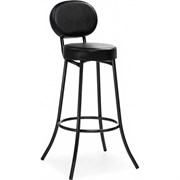 Барный стул Woodville Satearant черный полимер, темный мусс