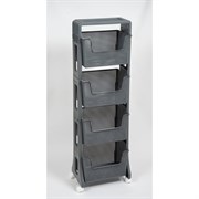 Напольная четырехярусная этажерка Violet Лофт