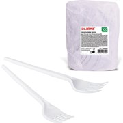 Пластиковые одноразовые вилки LAIMA Бюджет