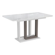 Стол Woodville Санса 140 грей / белая шагрень / грей